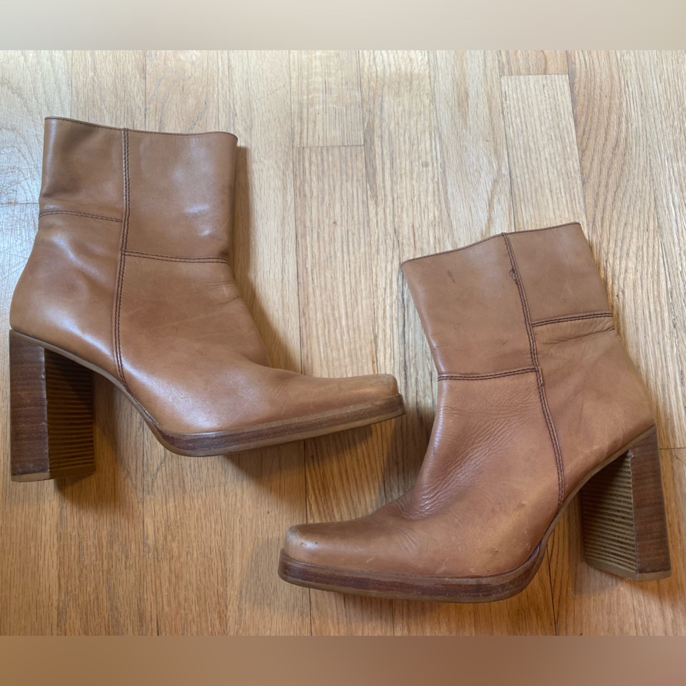 Vintage 90’s Candies Patchwork Platform Genuine L… - image 1